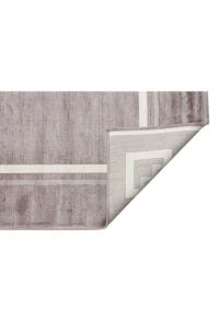 LUGANO LUG 07 GRİ KREM Art Deco Modern Bordürlü Yüksek Kalite Sık Dokuma Salon Halısı 160x230 cm