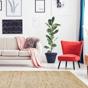 ECHO ECH 02 NATURAL XW El Dokuma Naturel Jüt Hasır Halı