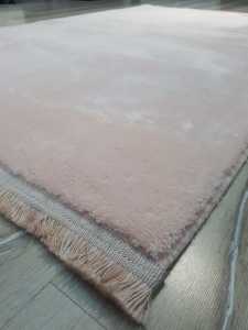 Yamalı Home Yapay Kuzu Kaymaz Taban Post Pudra 80x500 cm