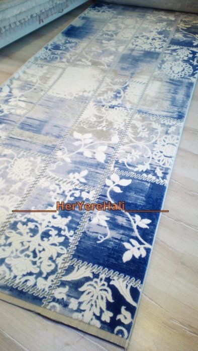 Joker Tiffany Concept Halı Mavi 1154 120cm Eninde Kesme Yolluk