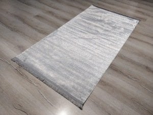 Eko Halı Sateen ST09GreyXW Gri İnce Halı 80x150 cm