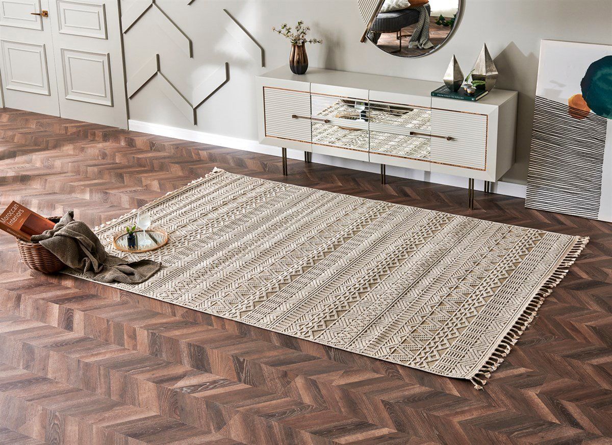 Eko Halı Soho SH14 Bej Ivory Salon Halısı 130x190 cm