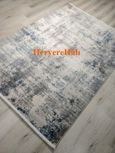 Eko Halı Lagos LGS09 Krem Mavi Salon Halısı 160x230 cm