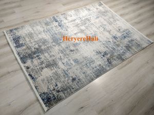 Eko Halı Lagos LGS09 Krem Mavi Salon Halısı 160x230 cm