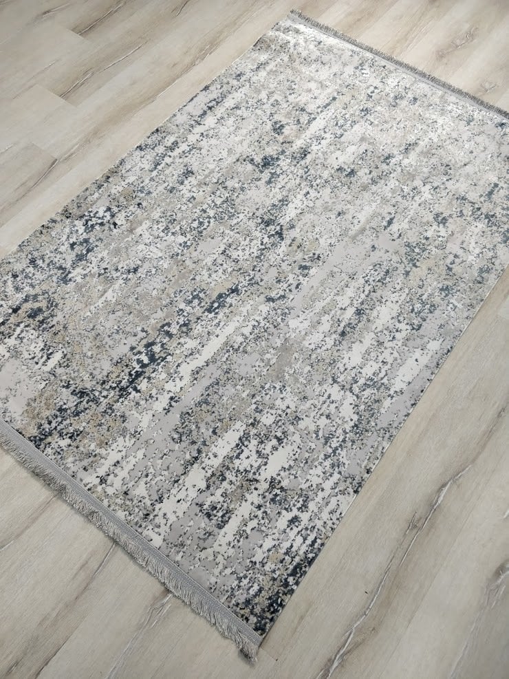 Eko Halı Sateen ST10SilverMarine İnce Halı 120x180 cm