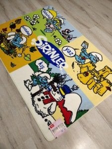 Şirinler Halı Sarayı Kids Buklejel 3176L Çocuk Halısı 100x150 cm