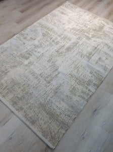 Yamalı Home West 7604 Krem 160x230 cm Saçaklı Salon Halısı