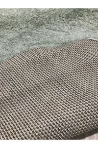 Yamalı Home Loft Yeşil 160x160 cm Yuvarlak Halı