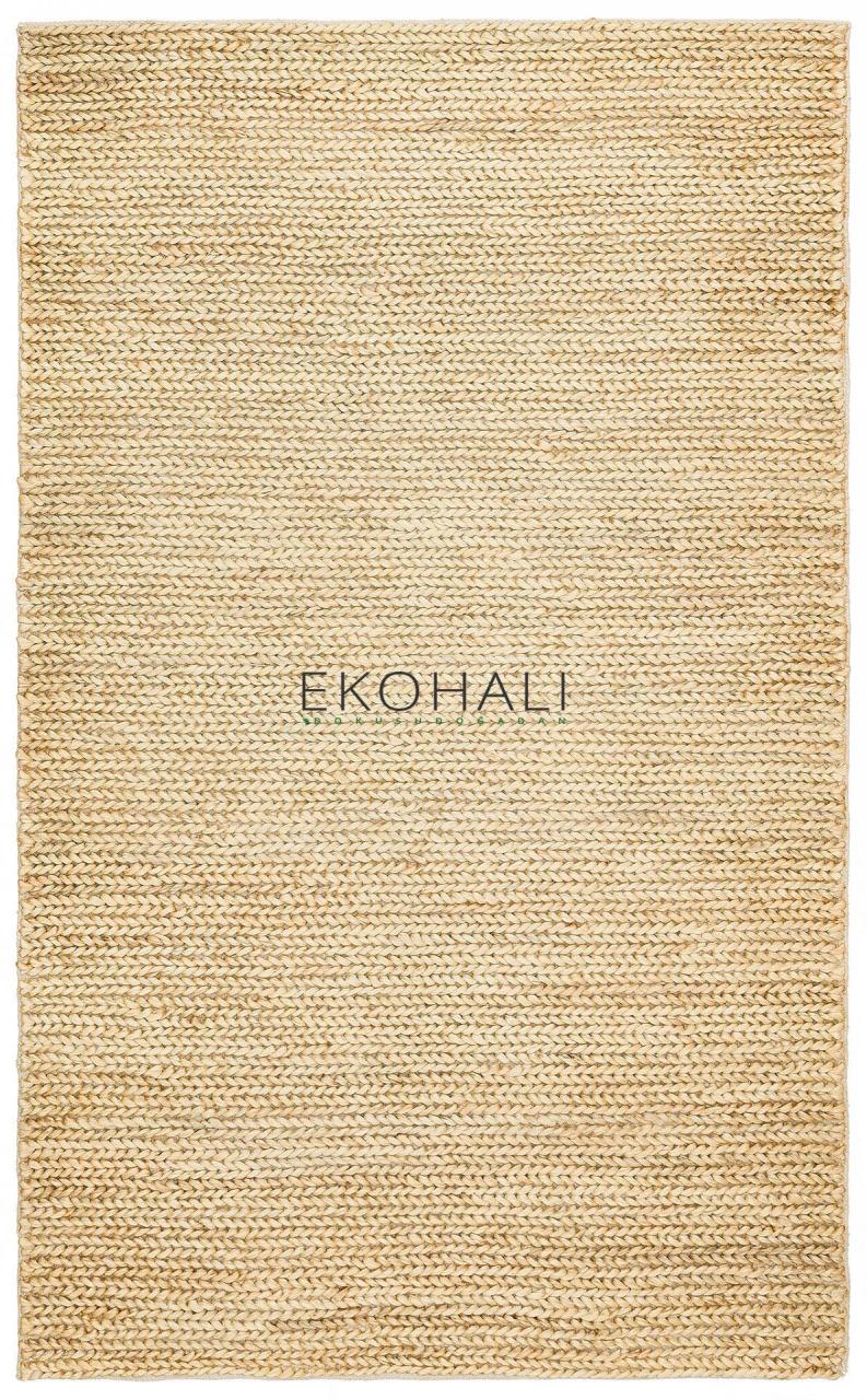 Eko Halı Flatweave Choti Krem Hasır Halı 140x200 cm