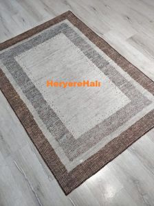 Norm Meyra Vintage Desenli Dokuma Şönil Halı 115 x 170 cm