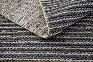 NETRA C-1512 NAVY MULTY XW Farklı Örgü Dokusuna Sahip El Dokuma Naturel Jüt Hasır Halı