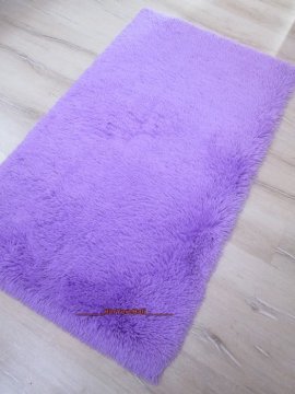 Doğuş Peluş Tavşan Tüyü 80x140cm Kaymaz Tabanlı Halı Lila