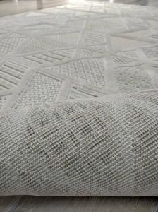 Aruna 33615D Krem Hav Toz Vermeyen Yumuşak Dokulu Modern Iskandinav Halı 200x290 cm