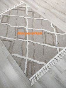 Eko Halı Terazzo TRZ04 Bej Beyaz  İskandinav Halı 120x180 cm
