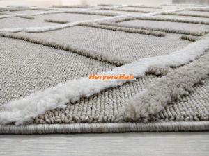 Eko Halı Terazzo TRZ04 Bej Beyaz  İskandinav Halı 120x180 cm