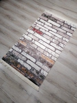 YamalıHome Style V4159Yeşil Hardal 160x230 cm Baskı Kilim