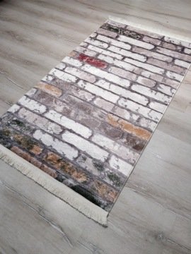 YamalıHome Style V4159Yeşil Hardal 160x230 cm Baskı Kilim
