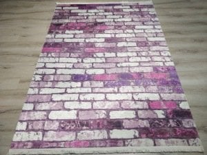 YamalıHome Style V4163 Fuşya Duvar 160x230 cm Baskı Kilim