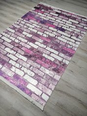 YamalıHome Style V4163 Fuşya Duvar 160x230 cm Baskı Kilim