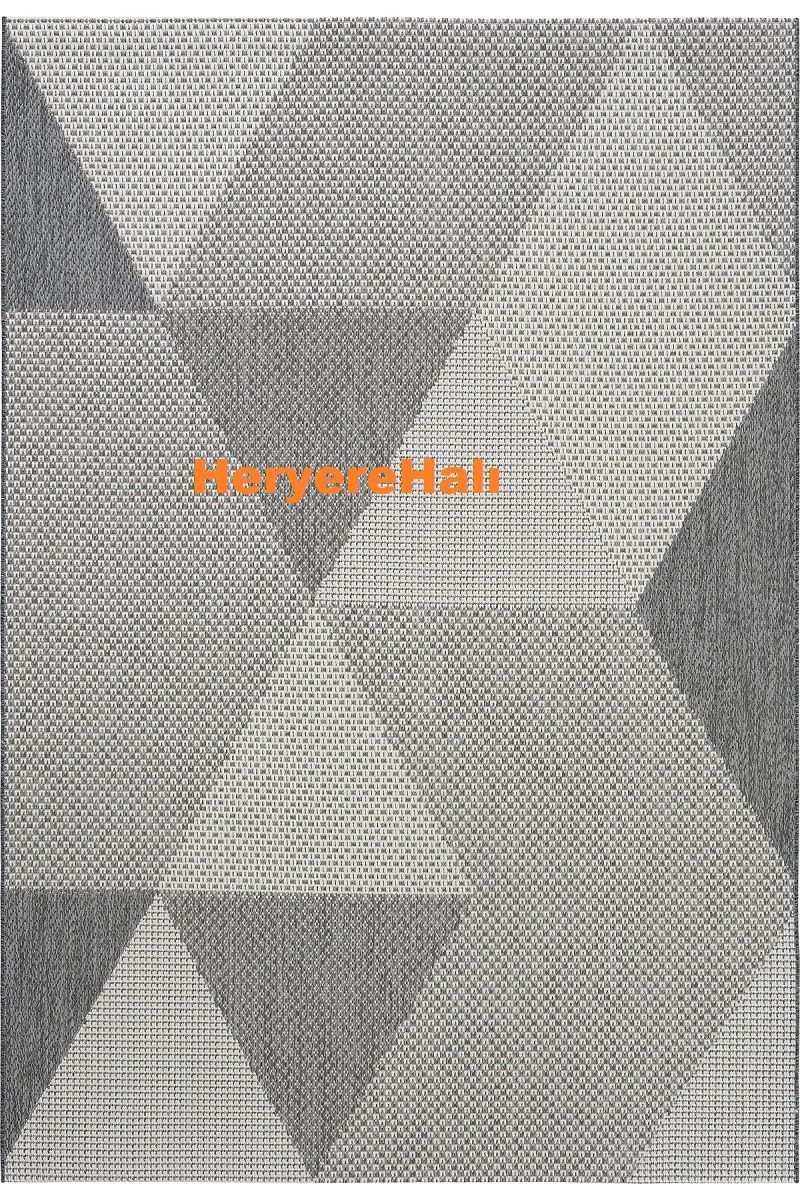 MONO MNO 03 GREY Hav Toz Vermez Kaymaz Tabanlı Şık Leke Tutmaz Yeni Sisal Kilim 120x180 cm