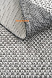 MONO MNO 03 GREY Hav Toz Vermez Kaymaz Tabanlı Şık Leke Tutmaz Yeni Sisal Kilim 120x180 cm