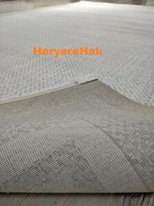YamalıHome Quka Halı Bodrum %100 Akrilik Sarı Gri Krem Renkli 160X230 cm Modern Halı