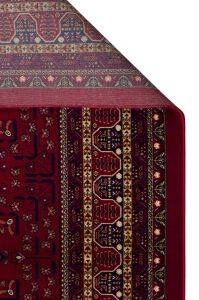 SATEEN AFGHAN SFG 03 RED Yıkanabilir Afgan Desenli Hav Toz Vermeyen Kaymaz Tabanlı Sık Dokuma Halı 80x150 cm
