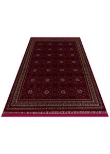 SATEEN AFGHAN SFG 03 RED Yıkanabilir Afgan Desenli Hav Toz Vermeyen Kaymaz Tabanlı Sık Dokuma Halı 80x150 cm