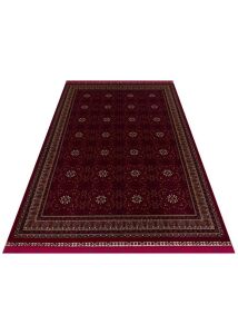 SATEEN AFGHAN SFG 03 RED Yıkanabilir Afgan Desenli Hav Toz Vermeyen Kaymaz Tabanlı Sık Dokuma Halı 80x150 cm