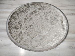 Yamalı Home Halı Perla 2401 Vizon Kadife İnce Halı 160x160 cm Yuvarlak