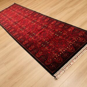 NOSTALJI 952 RED Afgan / Yağcıbedir Desenli El Emeği ile Özel Tezgahlarda Üretilen Tensel Uşak Halısı 130x190 cm