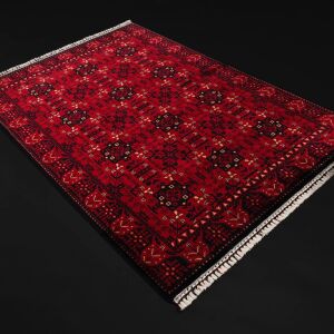 NOSTALJI 952 RED Afgan / Yağcıbedir Desenli El Emeği ile Özel Tezgahlarda Üretilen Tensel Uşak Halısı 130x190 cm