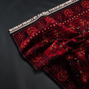 NOSTALJI 952 RED Afgan / Yağcıbedir Desenli El Emeği ile Özel Tezgahlarda Üretilen Tensel Uşak Halısı 130x190 cm