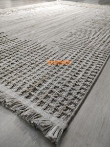 COZY CZY 01 GREY BEIGE Hav Toz Vermez Modern Örgü Dokuma Makine Halısı 120x180 cm