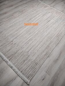 COZY CZY 01 GREY BEIGE Hav Toz Vermez Modern Örgü Dokuma Makine Halısı 120x180 cm