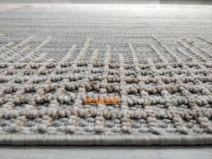 COZY CZY 01 GREY BEIGE Hav Toz Vermez Modern Örgü Dokuma Makine Halısı 120x180 cm
