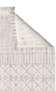 COZY CZY 02 GREY BEIGE Hav Toz Vermez Modern Örgü Dokuma Makine Halısı 120x180 cm