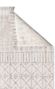 COZY CZY 02 GREY BEIGE Hav Toz Vermez Modern Örgü Dokuma Makine Halısı 120x180 cm