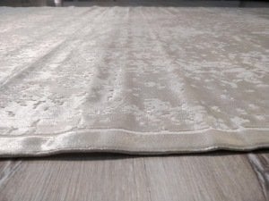 Yamalı Home Halı Perla 2401 Krem Kadife İnce Halı