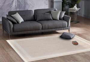 COZY CZY 05 BEIGE Hav Toz Vermez Modern Örgü Dokuma Makine Halısı 120x180 cm