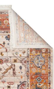 PIETRA PTA 01 CREAM TERRA Sıcak Renk Tonlarını Etnik Desenler ile Buluşturan Yumuşak Tuşeli Makine Halısı 160x230 cm