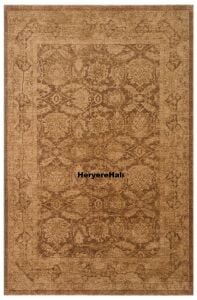 SHIRAZ SHR 01 BEIGE Vintage Eskitme Desenli Modern Yumuşak Dokulu Makine Halısı 170x240 cm