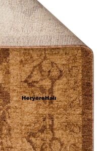 SHIRAZ SHR 01 BEIGE Vintage Eskitme Desenli Modern Yumuşak Dokulu Makine Halısı 170x240 cm