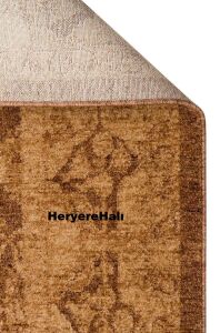 SHIRAZ SHR 01 BEIGE Vintage Eskitme Desenli Modern Yumuşak Dokulu Makine Halısı 170x240 cm