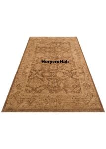 SHIRAZ SHR 01 BEIGE Vintage Eskitme Desenli Modern Yumuşak Dokulu Makine Halısı 170x240 cm