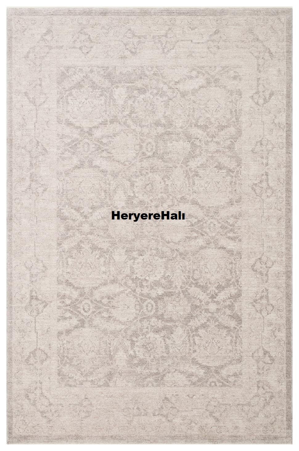 SHIRAZ SHR 01 GREY Vintage Eskitme Desenli Modern Yumuşak Dokulu Makine Halısı