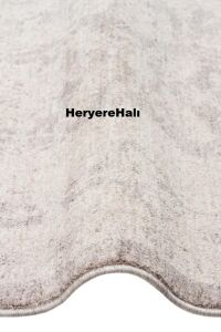 SHIRAZ SHR 01 GREY Vintage Eskitme Desenli Modern Yumuşak Dokulu Makine Halısı