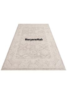 SHIRAZ SHR 01 GREY Vintage Eskitme Desenli Modern Yumuşak Dokulu Makine Halısı