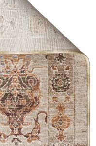 SOFIA SOF 05 CREAM GOLD Renkli El Dokuma Uşak Halı Desenlerine Sahip Makine Halısı 160x230 cm