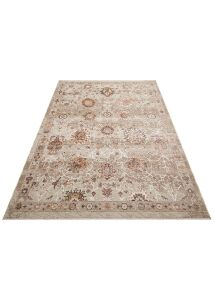 SOFIA SOF 05 CREAM GOLD Renkli El Dokuma Uşak Halı Desenlerine Sahip Makine Halısı 160x230 cm